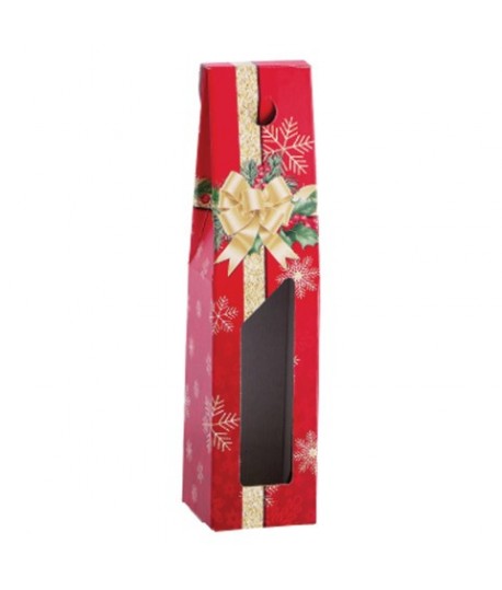 SCATOLA P/BOTTIGLIA NATALE 9X9X38H 1PS