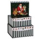 SET SCATOLE NAT.VERDE RIGATO 3PZ 121375