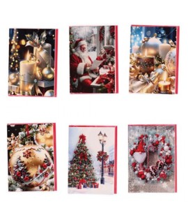 BIGLIETTO BUON NATALE CLASS 12X17 121399