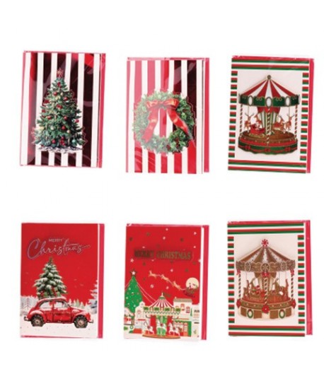 BIGLIETTO BUON NATALE 12X17 121400