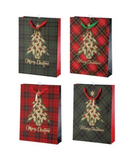 SHOPPER NAT TARTAN 33X10X46H 121561