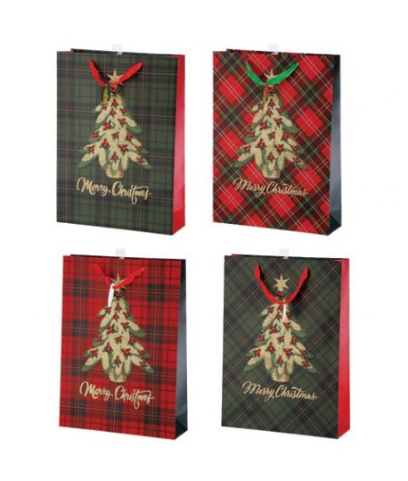 SHOPPER NAT TARTAN 33X10X46H 121561