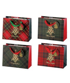 SHOPPER NAT TARTAN 23X10X18H 121564