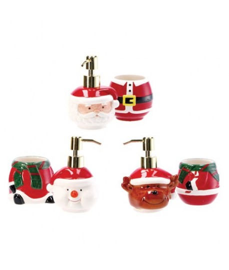 SET ACCESSORI BAGNO NATALIZI 2PZ 122325