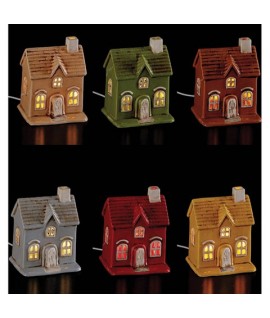 CASA LED NATALE CERAM.11X9X14H 122341