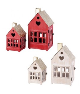 LANTERNE LEGNO NAT P/CANDELE 2PZ 122711