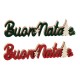 SCRITTA-BUON NATALE- MDF+VELLUTO 125404