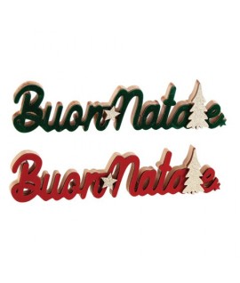 SCRITTA-BUON NATALE- MDF+VELLUTO 125404
