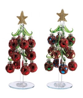 ALBERELLO NAT +SFERE VETRO RS 20H 126167