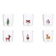 BICCHIERE VETRO DEC.NATALE 400ML 124475