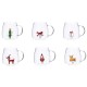 TAZZA VETRO DEC.NATALE 440ML 124477