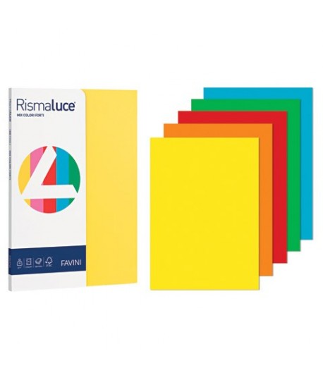 RSLUCE SMALL A/4 GR90 MIX 5 COLORI 100FF