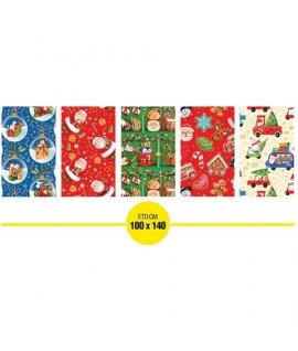 CARTA KART.100*140 NATALE S.CLAUS 50F 18
