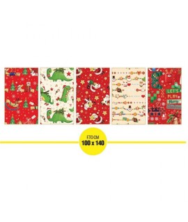CARTA KARTOS 100*140 KIDS NATALE 50F