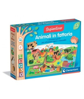 CLEMENTONI 16667 LEGNO ANIMALI FATTORIA