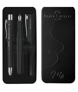 SET STILO+SFERA FABER POLYBALL BLACK