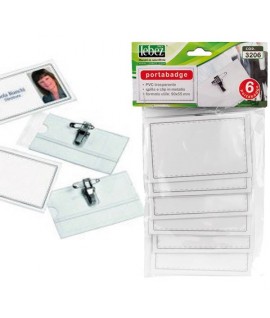 PORTABADGE SPILLA+CLIP LEBEZ 3206 6PZ