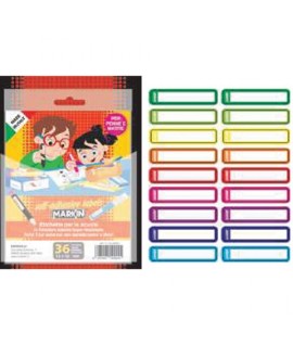 ETICHETTE SCUOLA 10*50MM 36PZ