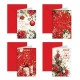 BIGLIETTO BN 12*17 DEC.ROSSO 4511 12PZ