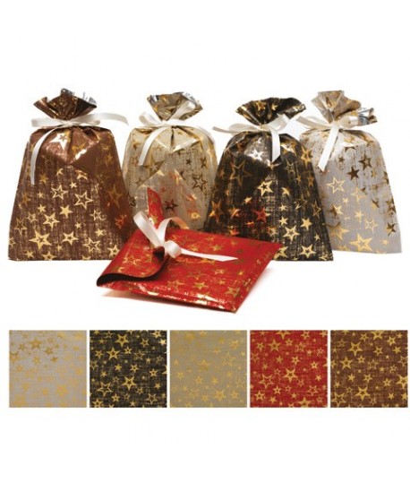BUSTA PNP CM 16X25 FABRIC STAR 100PZ