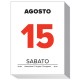 BLOCCO CALENDARIO 215 12,8X17,5 MINISTER