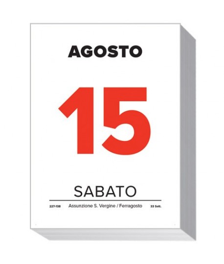 BLOCCO CALENDARIO 215 12,8X17,5 MINISTER