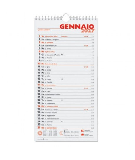 CALENDARIO OLANDESE 17X33 CO001