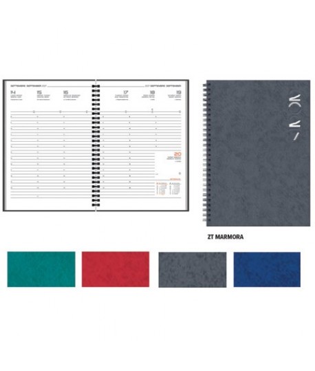 AGENDA SETTIM.17X24 CB MARMORA I37ZT SPI