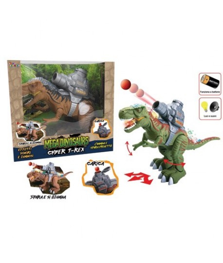 TOYS 28033 CYBER T-REX CAMMINA E SPARA