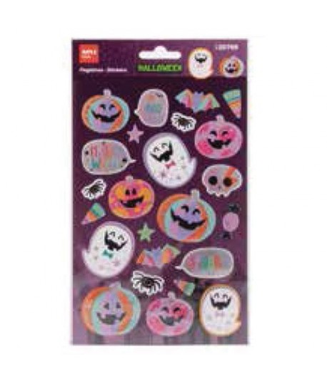 STICKER HALLOWEEN ZUCCA ROSA APLI 20766