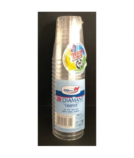BICCHIERE DOPLA REUSABLE 50ML 20PZ