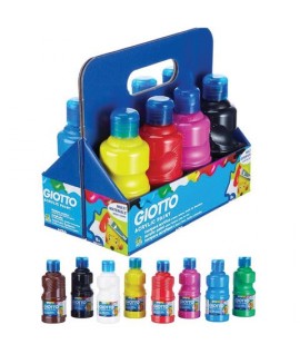 TEMPERA ACRILICA GIOTTO 250 ML 8PZ ASS.