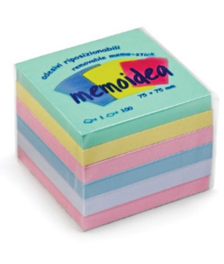 MEMOIDEA NOTES MM 76*76 PASTELLO 6PZ