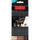 PASTELLI FABER 116414 BLACK SKIN 12PZ