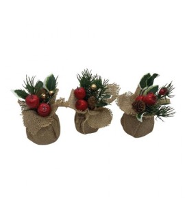 BOUQUET NATALE SEGNAPOSTO D13X17 85771