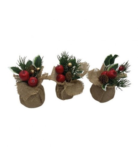 BOUQUET NATALE SEGNAPOSTO D13X17 85771