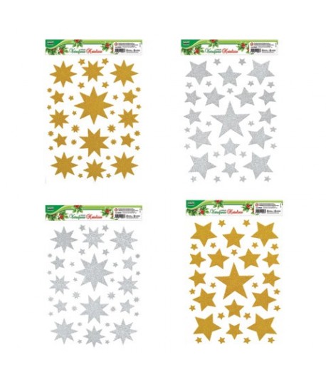 VETROFANIA NATALE LEBEZ 80829 STELLE GLI