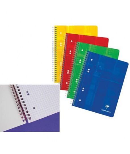 QUADERNO CLAIR SPIR+FORI A5 90G 5MM 50FF