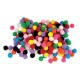 POMPONS COLORATI DIAM.1 CM 250PZ
