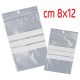 SACCHETTO ZIP SCRIVIBILE 8X12 100PZ