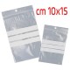 SACCHETTO ZIP SCRIVIBILE 10X15 100PZ