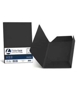 CARTELLA 3 LEMBI FAVINI NERO 25PZ