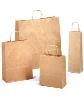 BORSETTA CARTA C/MANICI CM24*31 AVANA