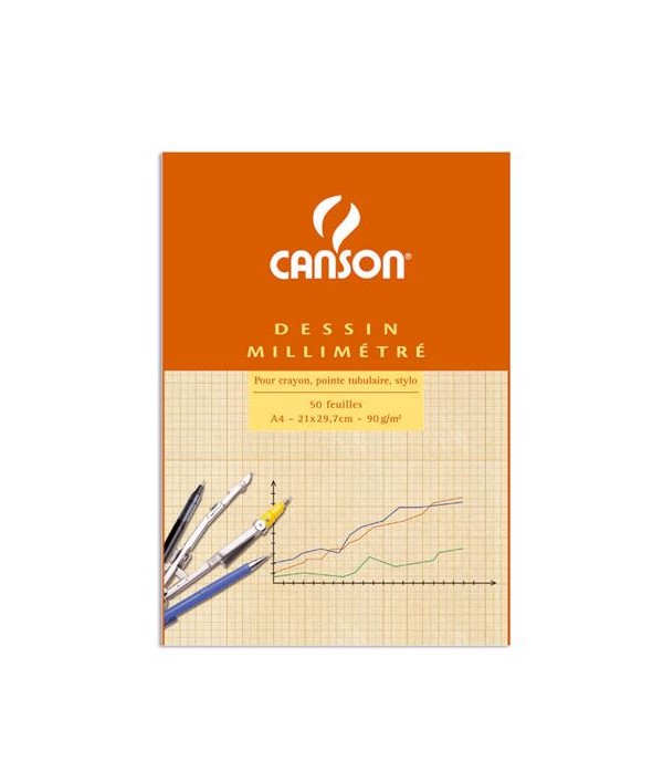 Comprare CARTA MILLIMETRATA CANSON 67-106 A4 50FF, Vendita online