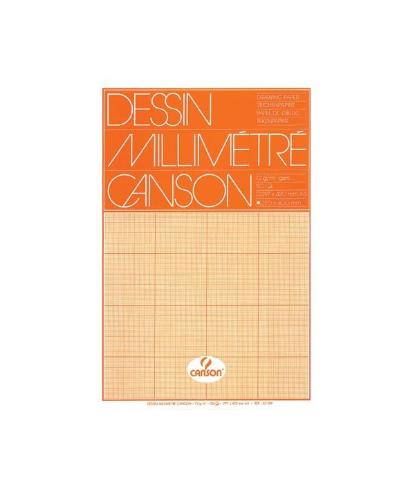 Comprare CARTA MILLIMETRATA CANSON 67-109 A3 50FF, Vendita online