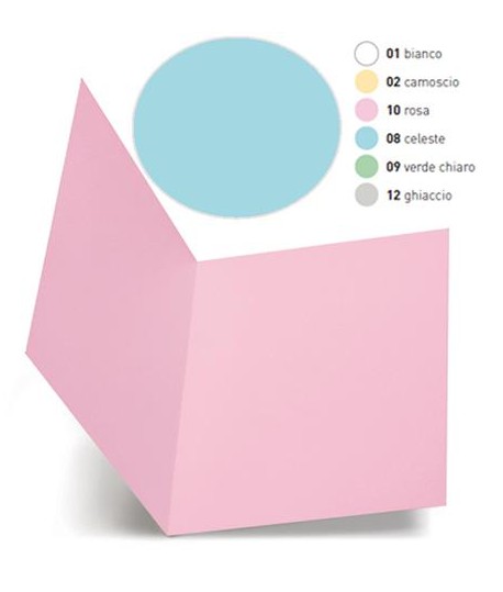 CARTELLA SIMPLEX FAVINI CELESTE 50PZ