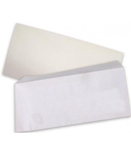 BUSTA BIANCA 11X23 90G ADESIVA 500PZ