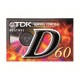 CASSETTA TDK D-60 AUDIO NORMAL 60 MIN