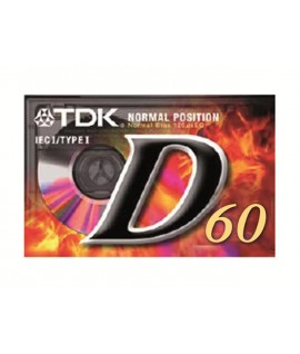 CASSETTA TDK D-60 AUDIO NORMAL 60 MIN