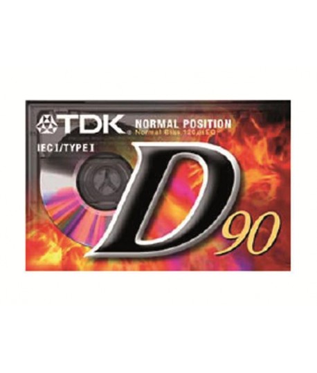 CASSETTA TDK D-90 AUDIO NORMAL 90 MIN